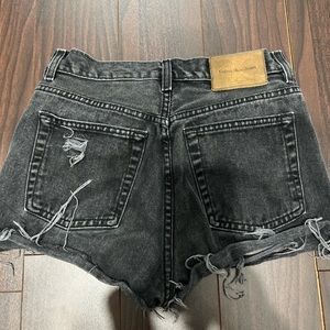 vintage calvin klein custom distress denim shorts